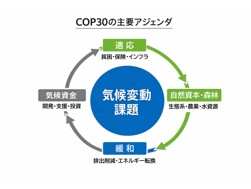 COP30 の主要アジェンダBYWILL