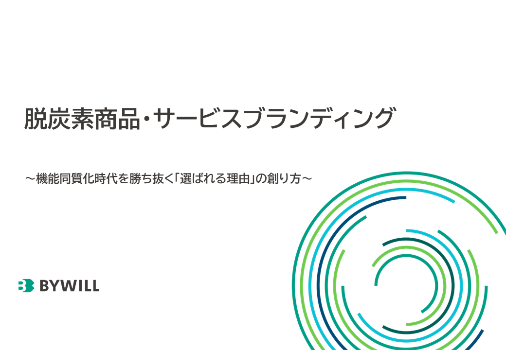 脱炭素商品・サービスブランディング