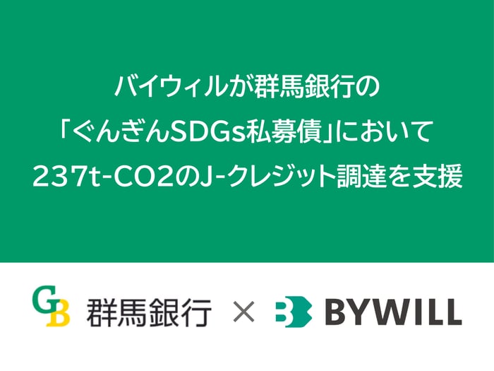 群馬銀行SDGs私募債調達支援