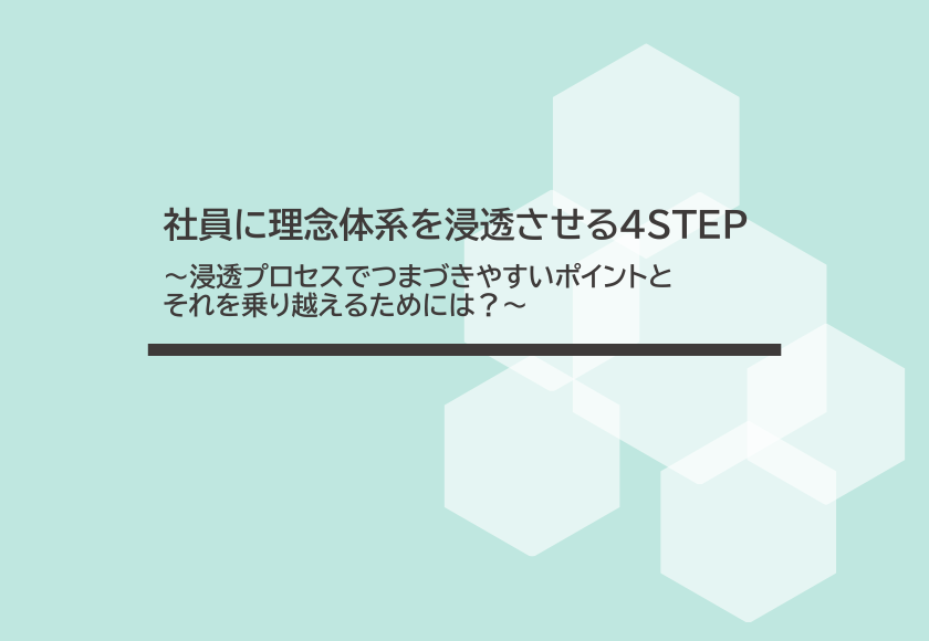 社員に理念体系を浸透させる4STEP～浸透プロセスでつまづきやすいポイントとそれを乗り越えるためには？～