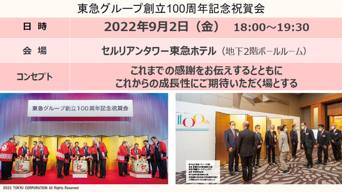 100周年記念祝賀会